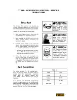 Preview for 8 page of Craftex CT094 Owner'S Manual