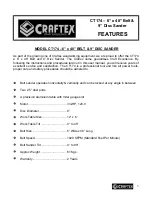 Preview for 5 page of Craftex CT174 User Manual