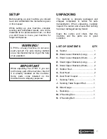 Preview for 7 page of Craftex CT180 User Manual