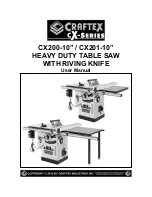 Craftex CX series User Manual preview