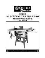 Craftex CX202 User Manual preview