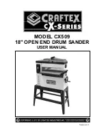 Craftex CX509 User Manual preview