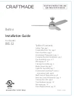 Craftmade BEL52 Installation Manual preview