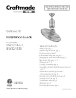 Craftmade Bellows III Installation Manual предпросмотр