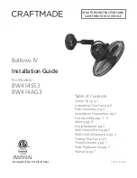 Craftmade Bellows IV Installation Manual предпросмотр