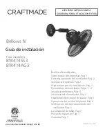 Предварительный просмотр 9 страницы Craftmade Bellows IV Installation Manual