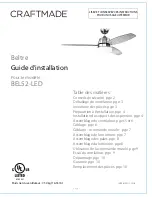 Предварительный просмотр 11 страницы Craftmade Beltre BEL52-LED Installation Manual