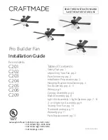 Craftmade C201 Installation Manual предпросмотр