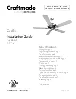 Предварительный просмотр 1 страницы Craftmade Cecilia CC52 Installation Manual