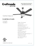 Предварительный просмотр 1 страницы Craftmade Cecilia Unipack CCU52 Installation Manual