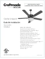 Предварительный просмотр 11 страницы Craftmade Cecilia Unipack CCU52 Installation Manual