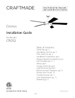 Craftmade Cronus CRO52 Installation Manual предпросмотр