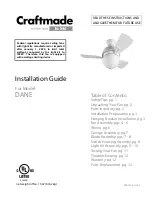 Предварительный просмотр 1 страницы Craftmade DANE Installation Manual