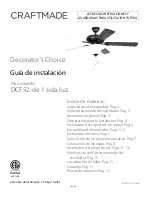 Предварительный просмотр 11 страницы Craftmade DCF52-1 Installation Manual