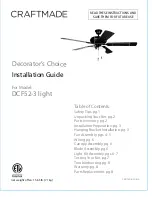 Craftmade DCF52-3 light Installation Manual предпросмотр