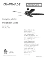 Craftmade DCRT70 Installation Manual предпросмотр