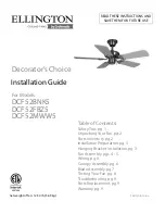 Craftmade ELLINGTON DCF52-C1 Installation Manual предпросмотр