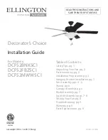 Предварительный просмотр 1 страницы Craftmade ELLINGTON Decorator's Choice DCF52BNK5C1 Installation Manual