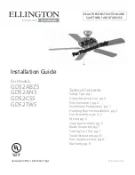 Предварительный просмотр 1 страницы Craftmade Ellington GD52ABZ5 Installation Manual