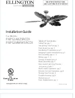 Предварительный просмотр 1 страницы Craftmade ELLINGTON PAP52ABZ5RCDI Installation Manual