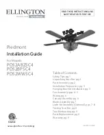 Предварительный просмотр 1 страницы Craftmade Ellington Piedmont PD52ABZ5C4 Installation Manual