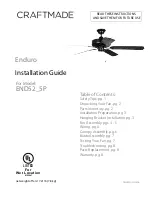 Предварительный просмотр 1 страницы Craftmade END52-5P Installation Manual