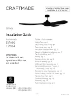 Craftmade Envy EVY60 Installation Manual предпросмотр