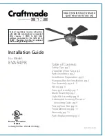 Предварительный просмотр 1 страницы Craftmade EVA54PR Installation Manual