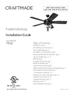 Предварительный просмотр 1 страницы Craftmade Fredricksburg FB60 Installation Manual