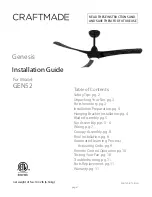 Предварительный просмотр 1 страницы Craftmade GEN52 Installation Manual