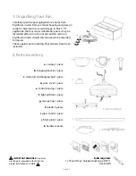 Предварительный просмотр 3 страницы Craftmade Helios HE52 Installation Manual