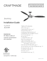 Craftmade Journey JOU64 Installation Manual предпросмотр