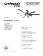 Предварительный просмотр 1 страницы Craftmade KAT72ESP9 Installation Manual