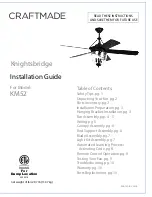 Craftmade Knightsbridge KM52 Installation Manual предпросмотр