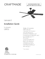 Craftmade Leeward LW52 Installation Manual предпросмотр