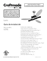 Предварительный просмотр 12 страницы Craftmade Loris LO52 Installation Manual