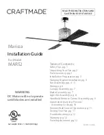 Preview for 1 page of Craftmade MAR52 Installation Manual