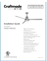 Craftmade MND54BNK3 Installation Manual preview