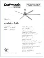 Предварительный просмотр 1 страницы Craftmade MND72BNK6 Installation Manual