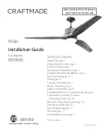 Craftmade Mobi MOB60 Installation Manual предпросмотр