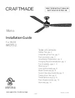 Craftmade Moto MOT52 Installation Manual предпросмотр