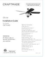 Предварительный просмотр 1 страницы Craftmade Olivier Installation Manual