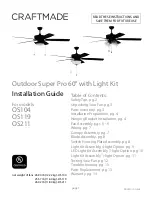 Craftmade Outdoor Super Pro OS104 Installation Manual предпросмотр