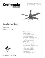 Предварительный просмотр 1 страницы Craftmade PAR52ESP4 Installation Manual