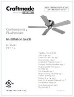 Предварительный просмотр 1 страницы Craftmade PFC52 Installation Manual