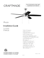 Craftmade PHA52 3 Series Installation Manual предпросмотр