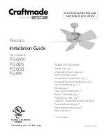 Preview for 1 page of Craftmade PI30BN Installation Manual