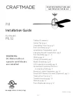 Craftmade PIL52 Installation Manual предпросмотр