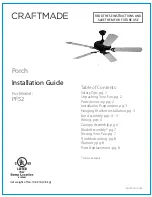 Craftmade Porch PF52 Installation Manual предпросмотр