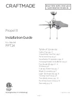 Предварительный просмотр 1 страницы Craftmade Propel ll PPT24 Installation Manual